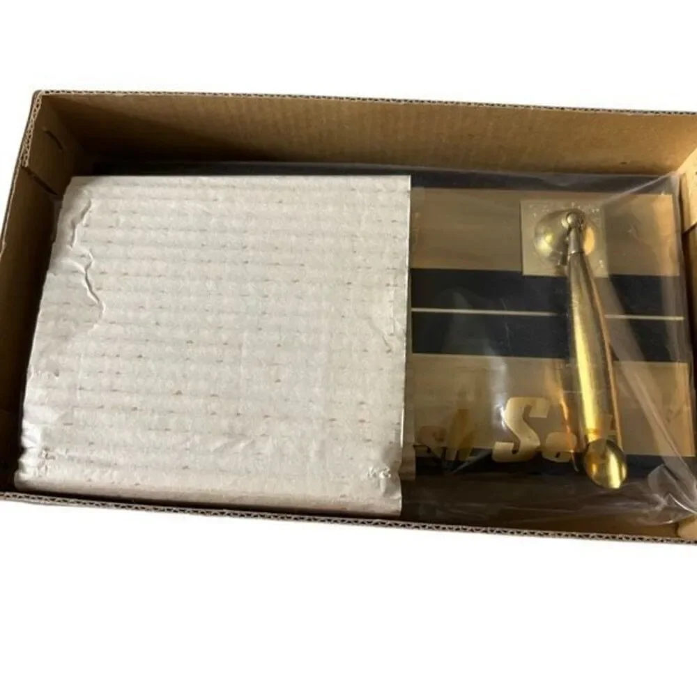 Vintage Taiyo Woolworth Gold Tone Desk Set With Picture Frame Unused In Box